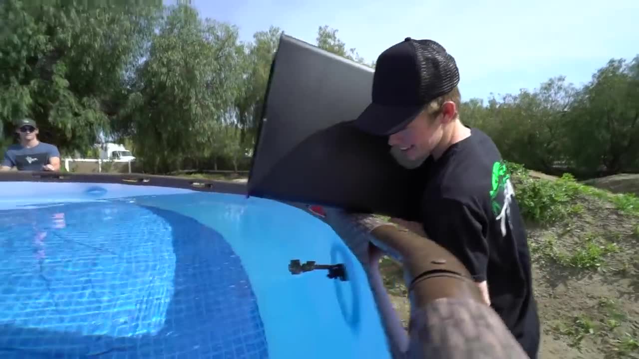 25 MILLION Orbeez Foam Pit VS Trampoline - CHALLENGE