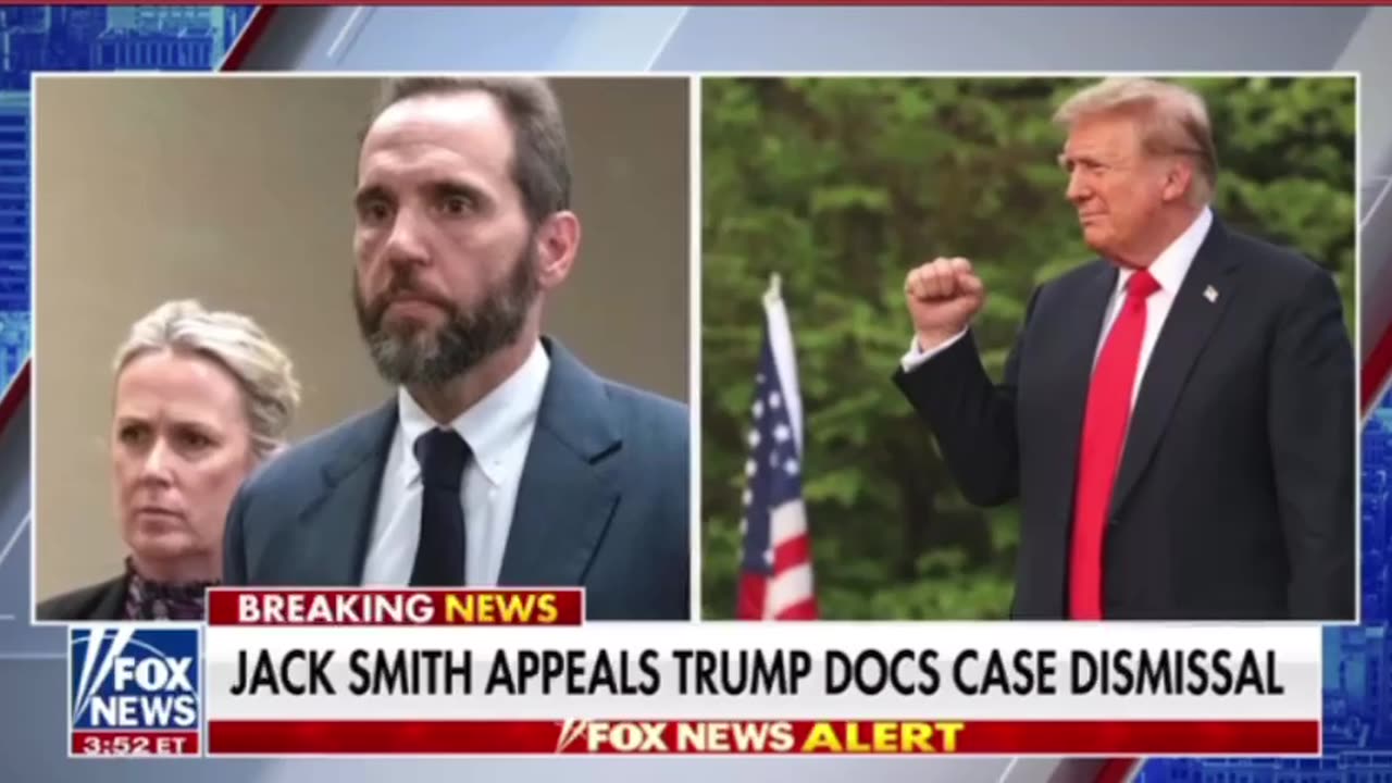 Jack Smith appeals Trump docs case dismissal