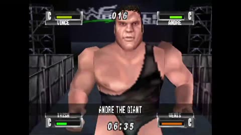 Andre the Giant Ring Run - WWF No Mercy - Game Play Only