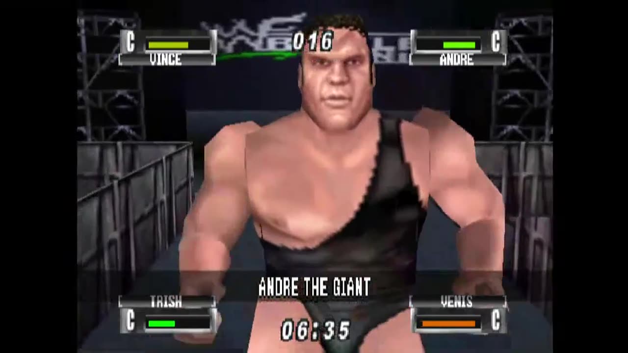 Andre the Giant Ring Run - WWF No Mercy - Game Play Only