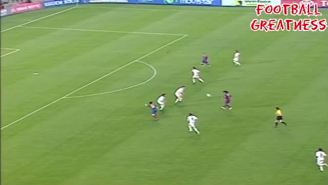 Lionel Messi First Goal as a Professional with Barcelona