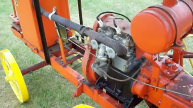 Air Compressor on Mini Oil Pull Tractor