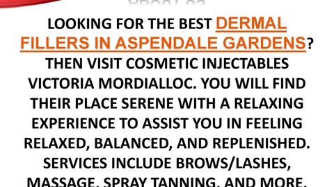 Best Dermal Fillers in Aspendale Gardens