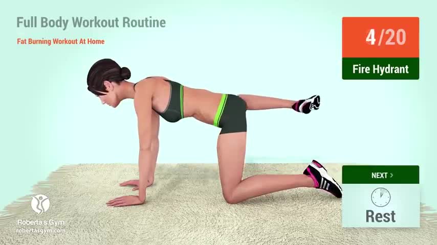 Full Body Workout Routine [Fat Burning Workout At Home] 14minutes