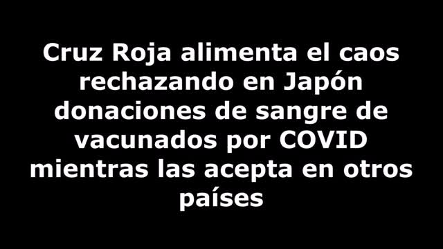 Cruz Roja rechaza en Japón donaciones de sangre de vacunados COVID pero las acepta en otros países