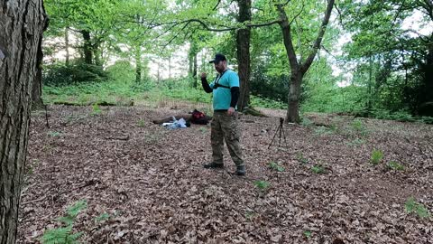 Mini vlog in a woodland