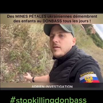 Mines anti-personnel Ukrainienne pour tuer des enfants.