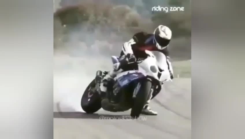 Drift with motorcycle