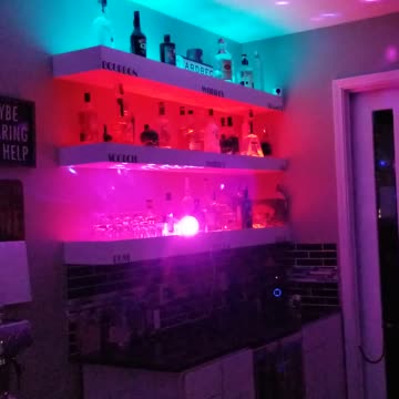 Bar with lights