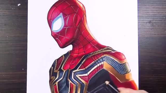 Markers and Colored Pencils Chapter 10: Hand Drawn Steel Spider Set.