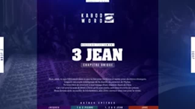 3 Jean Le Nouveau Testament La Sainte Bible, audio VF