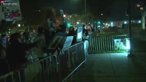 DC protesters outside police station are getting restless.