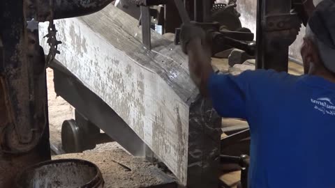 Sawing Expensive Wood From Indonesia