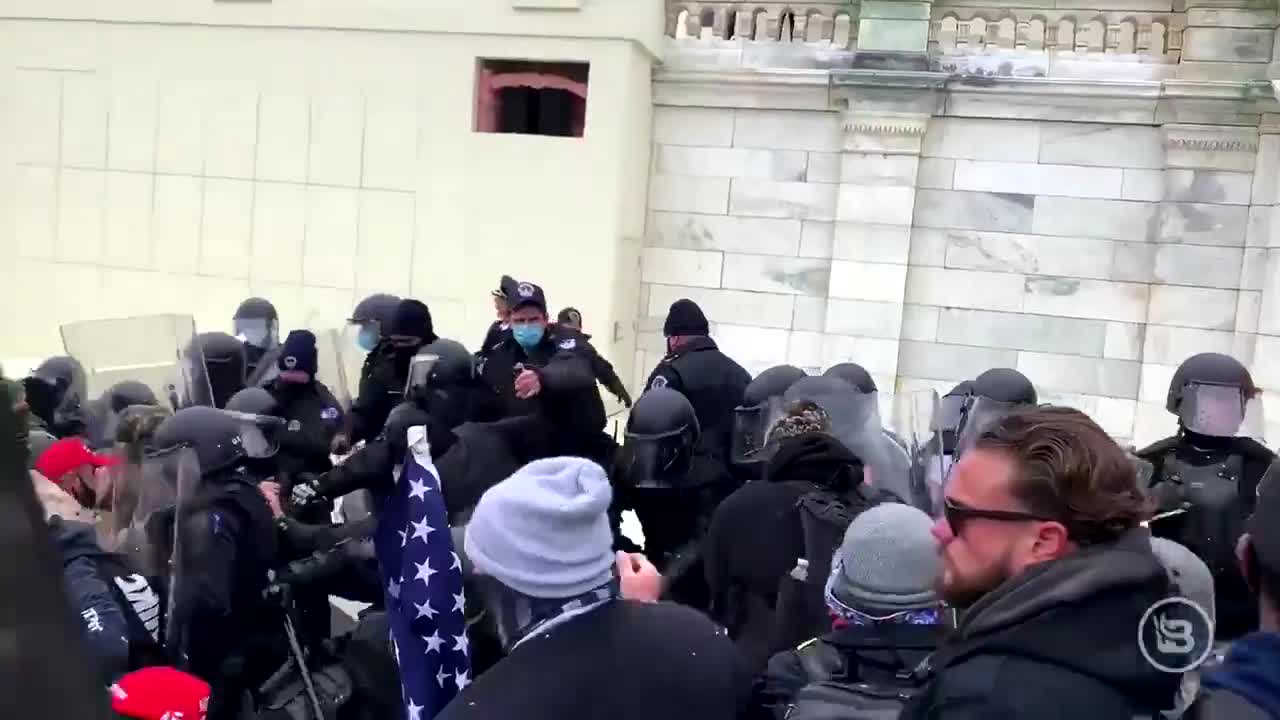 Protesters Charging Officers