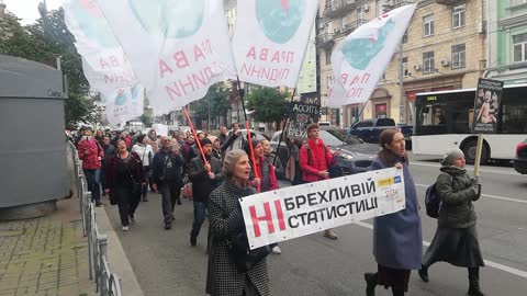 30.09.2021. Киев. Протесты против медицинского эксперимента в Украине