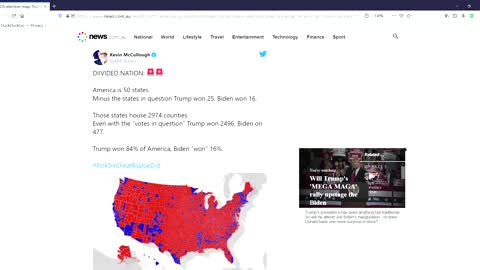 US Counties that Trump won.