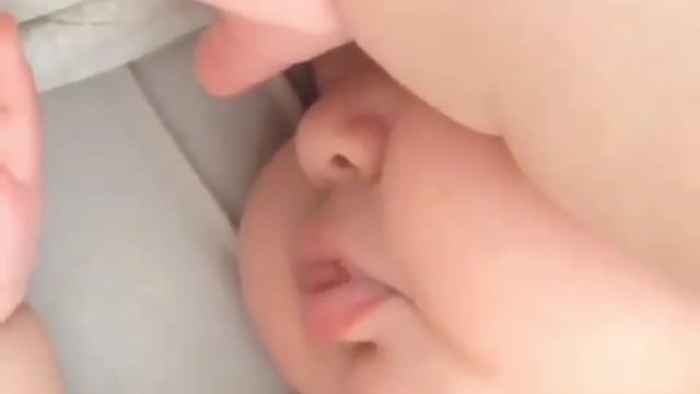 baby dreaming to eat