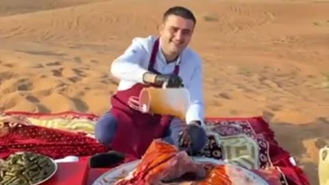 بوراك والطبخ في الصحراء Burak and cooking in the desert