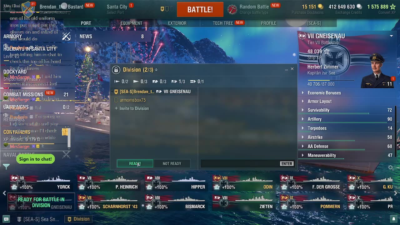 Sarge Plays 'World Of Warships' 26 Dec 2023