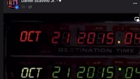 Scavino on Facebook 🇺🇸 Back to the Future, October 21, 2015 at 4:29pm