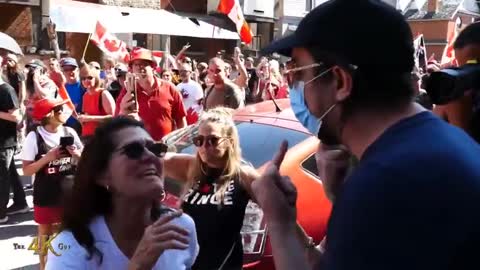 Hostile Maskhole ''You People Are Cunts'' - Somebody Slap Him !