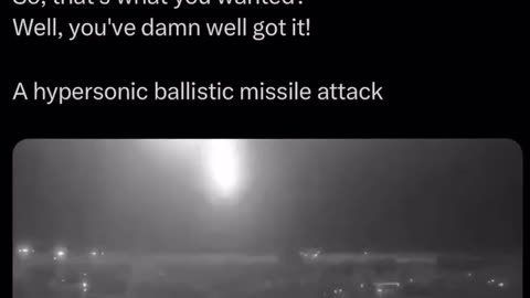 Russia’s hypersonic ballistic missile - 'Hazel - striking military infrastructure in Ukraine