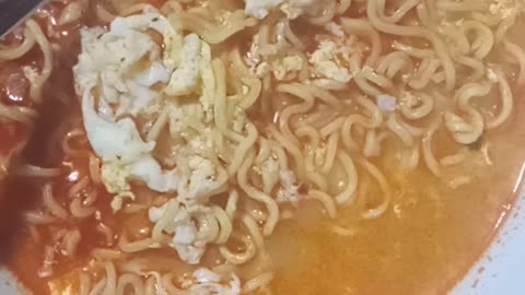 Noodle with egg again and again. Yummy