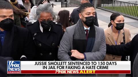 Jussie Smollett reacts to jail sentence in hate crime hoax case