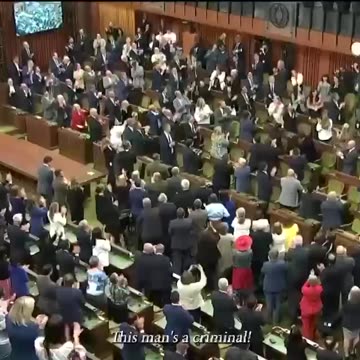 Potlesk pro ukrajinského nacistu Jaroslava Hunku v kanadském parlamentu