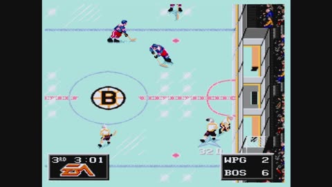 NHL94 (Sega Genesis) Winnipeg vs Boston Part3
