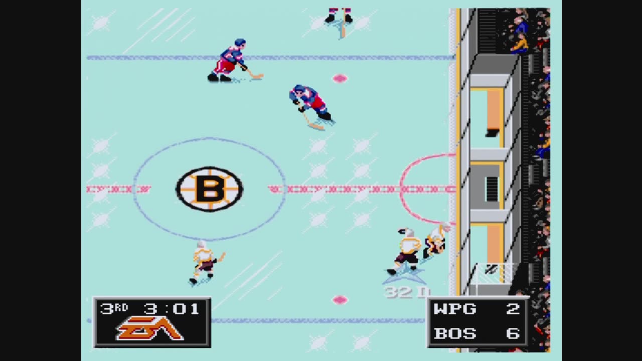 NHL94 (Sega Genesis) Winnipeg vs Boston Part3