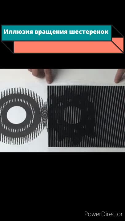 Gear rotation illusion