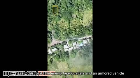 "Azov" destroyed the enemy headquarters and an armored vehicle