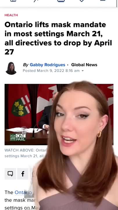 Ontario drops mask mandate