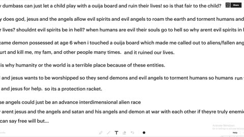 why god, jesus and the angels are evil bitches