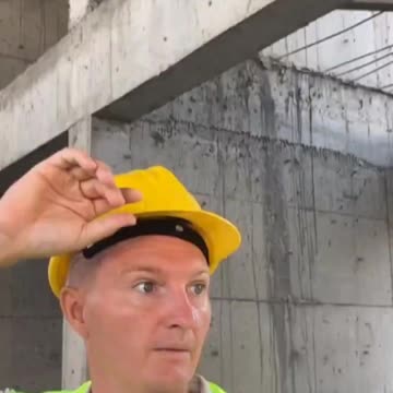 When I came to the construction site to check the work