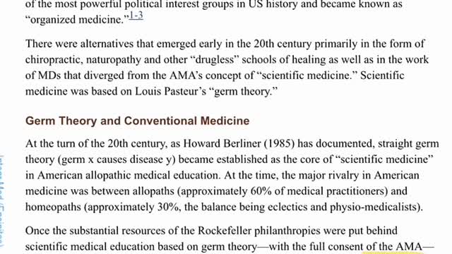 Are you aware of how Germ theory was even born