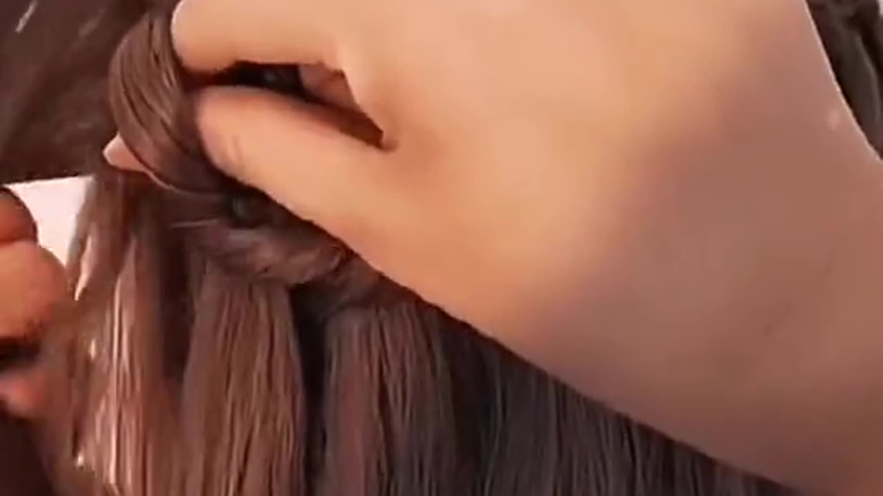 Lovely waterfall hairstyle