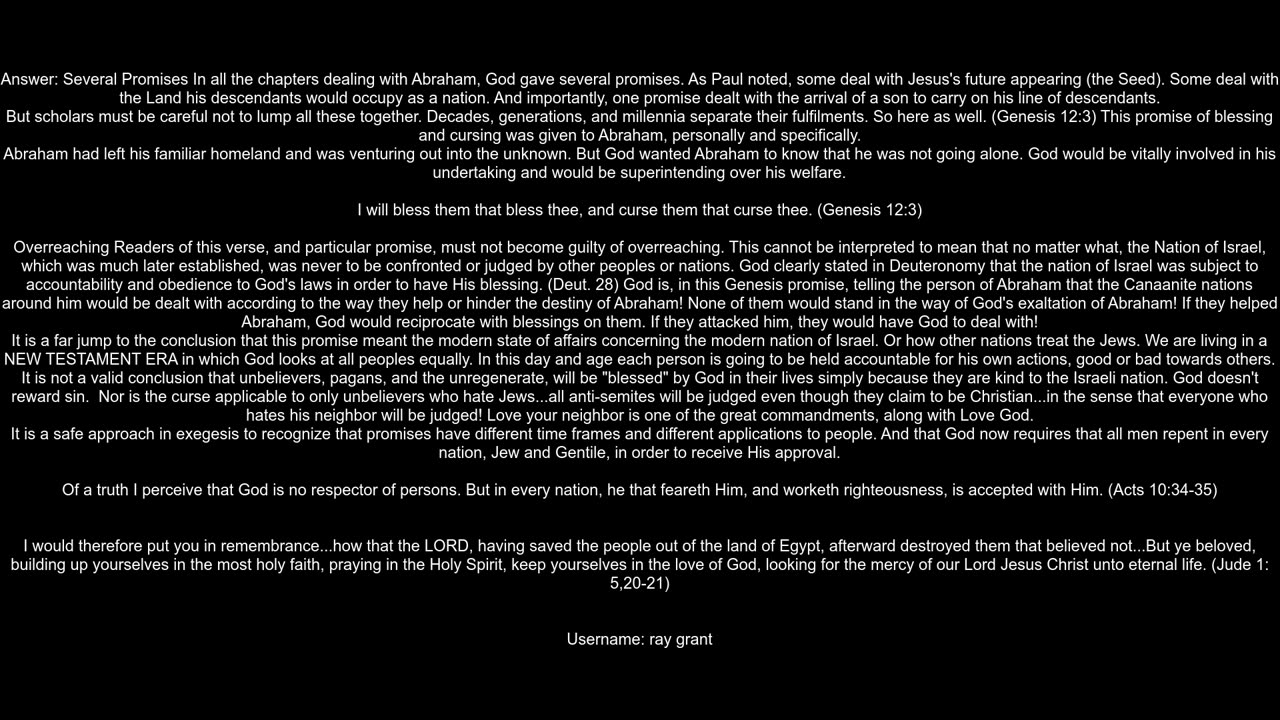 Pertaining to Genesis 123 quotI will curse those who curse youquot is God referring only to unbelie