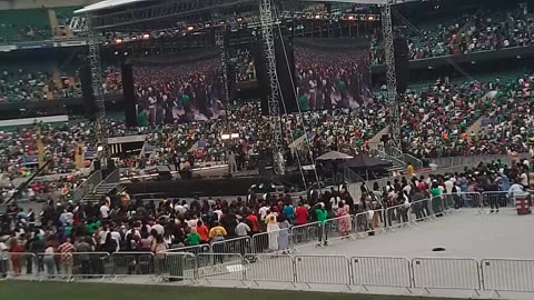 Bro Emma's on on stage at NSPPD UNITED KINGDOM 10 AUGUST 2024
