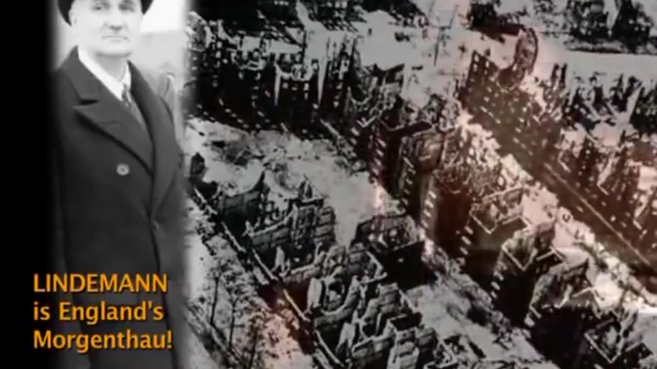JEWISH PROFESSOR LINDEMANN - JEWISH CHURCHILLS BOSS ARCHITECT OF CARPET BOMBING CIVILIANS ENMASSE