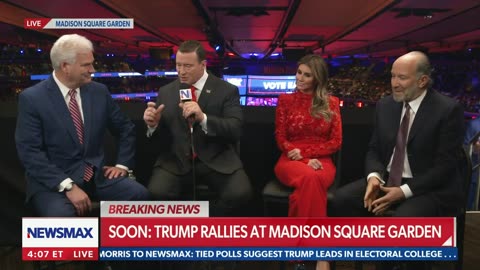 Whip Emmer joins Howard Lutnik and Alina Habba on Newsmax at Madison Square Garden