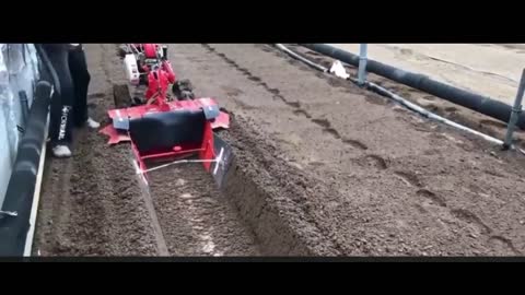 Modern machinery for growing watermelons