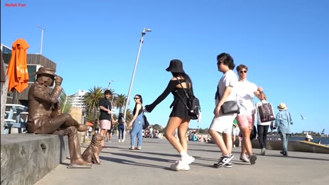 Golden Man Prank 2023