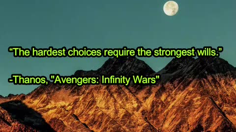 Thanos "Avengers: Infinity Wars" movie quotes