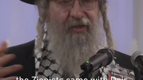Rabbi says "Judaism cannot accept Zionism"