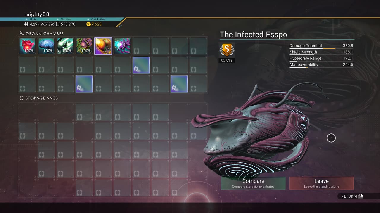 No Man's Sky - The Infested Esspo - Living Ship