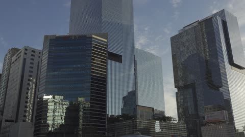 Glass skyscrapers in Korea