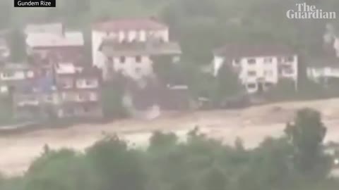 Home swept away by floods in Turkey