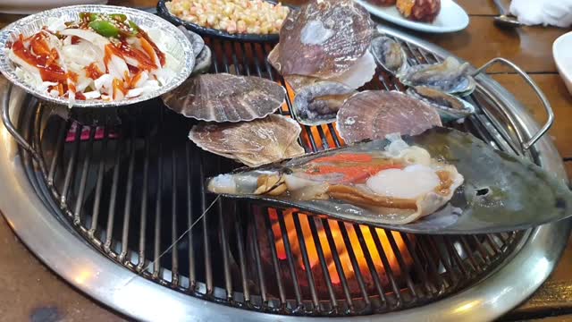 korea grilled clam